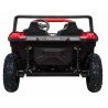 ATV buggy electric, 4 locuri, Bluetooth, roti pnematice, negru/rosu
