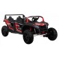 ATV buggy electric, 4 locuri, Bluetooth, roti pnematice, negru/rosu ATV buggy electric, 4 locuri, Bluetooth, roti pnematice, negru/rosu