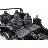 ATV buggy electric, 4 locuri, Bluetooth, roti pnematice, negru/rosu