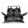 ATV buggy electric, 4 locuri, Bluetooth, roti pnematice, negru/rosu