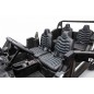 ATV buggy electric, 4 locuri, Bluetooth, roti pnematice, negru/rosu ATV buggy electric, 4 locuri, Bluetooth, roti pnematice, negru/rosu