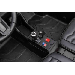ATV buggy electric, 4 locuri, Bluetooth, roti pnematice, negru/rosu