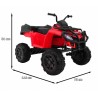 ATV electric QUAD 4x4, off road, 12V, roti spuma EVA, pornire lenta, mod poveste, melodii, faruri LED, 116x78x81cm