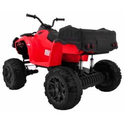 ATV electric QUAD 4x4, off road, 12V, roti spuma EVA, pornire lenta, mod poveste, melodii, faruri LED, 116x78x81cm
