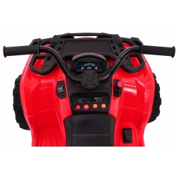 ATV electric QUAD 4x4, off road, 12V, roti spuma EVA, pornire lenta, mod poveste, melodii, faruri LED, 116x78x81cm