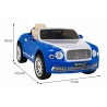 Masinuta electrica Bentley Mulsanne, 2 motoare, roti spuma EVA, albastru