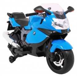 Motocicleta electrica BMW, sport, 12V, roti EVA, 3 viteze, 4 butoane pentru muzica, 106x45x67 cm