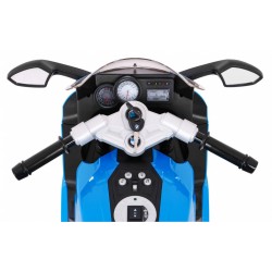 Motocicleta electrica BMW, sport, 12V, roti EVA, 3 viteze, 4 butoane pentru muzica, 106x45x67 cm