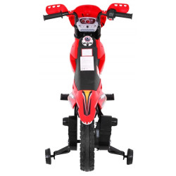 Motocicleta electrica cross, 6V, 18000RPM, 6V/4,5Ah, roti plastic, lumina LED fata, 105 x 50 x 72 cm