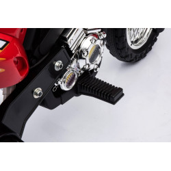 Motocicleta electrica cross, 6V, 18000RPM, 6V/4,5Ah, roti plastic, lumina LED fata, 105 x 50 x 72 cm