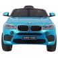 Masinuta electrica BMW X6M, sport, 12V, roti spuma EVA, lumini LED, melodii, radio FM, pornire lenta, 116x77x60cm