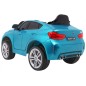 Masinuta electrica BMW X6M, sport, 12V, roti spuma EVA, lumini LED, melodii, radio FM, pornire lenta, 116x77x60cm