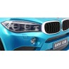 Masinuta electrica BMW X6M, sport, 12V, roti spuma EVA, lumini LED, melodii, radio FM, pornire lenta, 116x77x60cm