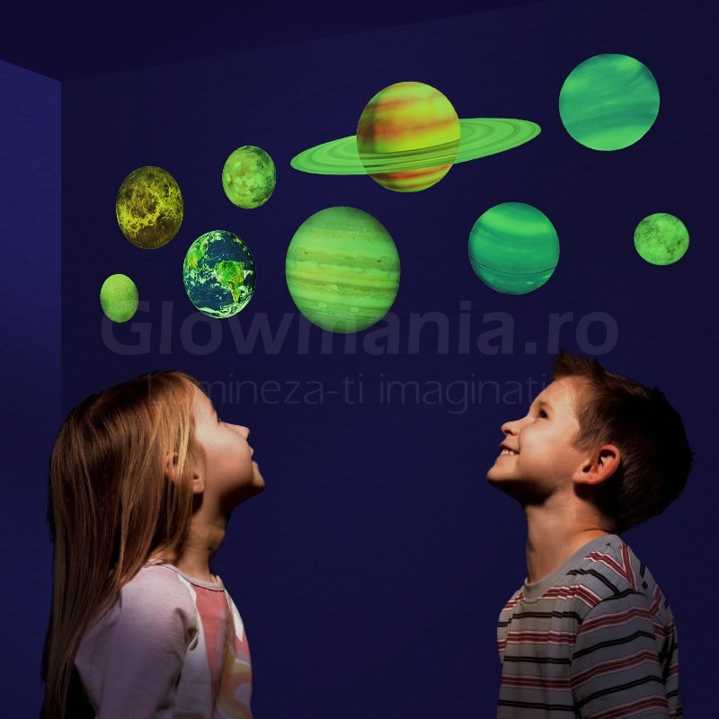 decorativ glow sistem solar pentru camera copilului