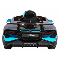Masinuta electrica Bugatti Divo, sport, 12V, roti spuma EVA, lumini LED, USB, efecte sonore, 132x72x47cm