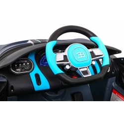 Masinuta electrica Bugatti Divo, sport, 12V, roti spuma EVA, lumini LED, USB, efecte sonore, 132x72x47cm