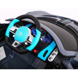 Masinuta electrica Bugatti Divo, sport, 12V, roti spuma EVA, lumini LED, USB, efecte sonore, 132x72x47cm