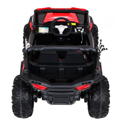 Masinuta electrica Buggy Racer 4x4, 4 motoare, roti spuma EVA, 2 locuri, rosu