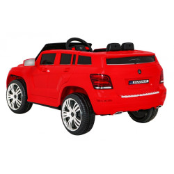 Masinuta Mercedes electrica, sport, 2x35W, 3 viteze, roti plastic 21 cm, lumini, melodii MP3, AUX, SD, USB, rosie