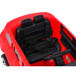Masinuta Mercedes electrica, sport, 2x35W, 3 viteze, roti plastic 21 cm, lumini, melodii MP3, AUX, SD, USB, rosie