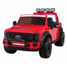 Masinuta electrica Ford Super Duty, 4 motoare, 2 locuri, roti spuma EVA, rosu