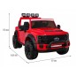 Masinuta electrica Ford Super Duty, 4 motoare, 2 locuri, roti spuma EVA, rosu