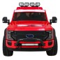 Masinuta electrica Ford Super Duty, 4 motoare, 2 locuri, roti spuma EVA, rosu