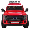 Masinuta electrica Ford Super Duty, 4 motoare, 2 locuri, roti spuma EVA, rosu