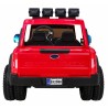 Masinuta electrica Ford Super Duty, 4 motoare, 2 locuri, roti spuma EVA, rosu