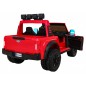 Masinuta electrica Ford Super Duty, 4 motoare, 2 locuri, roti spuma EVA, rosu