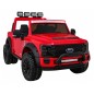 Masinuta electrica Ford Super Duty, 4 motoare, 2 locuri, roti spuma EVA, rosu