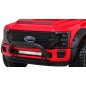 Masinuta electrica Ford Super Duty, 4 motoare, 2 locuri, roti spuma EVA, rosu