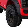 Masinuta electrica Ford Super Duty, 4 motoare, 2 locuri, roti spuma EVA, rosu