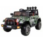 Masinuta electrica Full Time off-road 4WD, roti spuma EVA, 2 locuri, verde Army Masinuta electrica Full Time off-road 4WD, roti spuma EVA, 2 locuri, verde Army