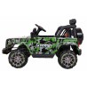 Masinuta electrica Full Time off-road 4WD, roti spuma EVA, 2 locuri, verde Army