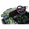 Masinuta electrica Full Time off-road 4WD, roti spuma EVA, 2 locuri, verde Army