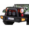 Masinuta electrica Full Time off-road 4WD, roti spuma EVA, 2 locuri, verde Army