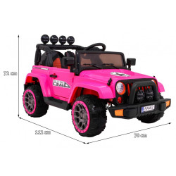 Masinuta electrica Off-Road full time 4x4, roti spuma EVA, 2 locuri