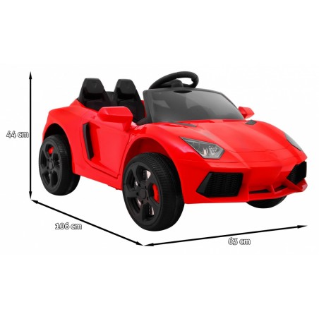 Masinuta electrica sport, 2 locuri, usi pliabile, 2x12V, 3 viteze, roti EVA, suspensie fata spate, lumina led superioara, muzica