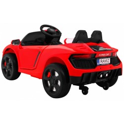 Masinuta electrica sport, 2 locuri, usi pliabile, 2x12V, 3 viteze, roti EVA, suspensie fata spate, lumina led superioara, muzica