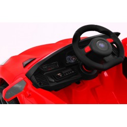 Masinuta electrica sport, 2 locuri, usi pliabile, 2x12V, 3 viteze, roti EVA, suspensie fata spate, lumina led superioara, muzica