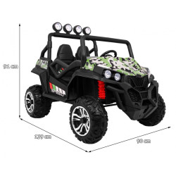 Masinuta electric Buggy 4x4 LIFT Moro, Bluetooth, 2 scaune