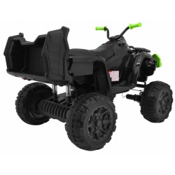 ATV electric QUAD 4x4, off road, 12V, roti spuma EVA, faruri LED, pornire lenta, intrare USB, melodii, 116x78x81cm