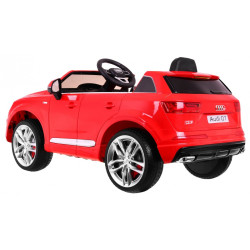 Masinuta electrica Audi Q7 Quatro S-Line, 12V, mod educativ, faruri LED, MP3, USB, radio FM, 119x67x53cm