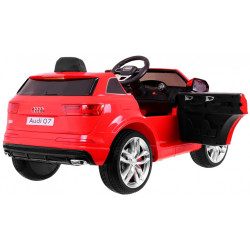 Masinuta electrica Audi Q7 Quatro S-Line, 12V, mod educativ, faruri LED, MP3, USB, radio FM, 119x67x53cm