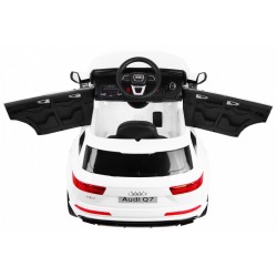 Masinuta electrica Audi Q7 Quatro S-Line, sport, 12V, buton STOP, faruri LED, MP3, USB, AUX, 119x67x53cm