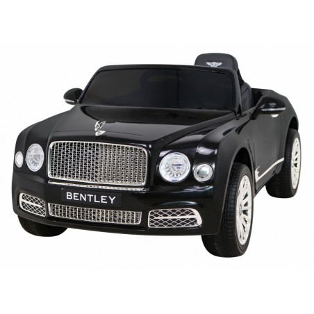 Masinuta electrica Bentley Mulsanne, 2 motoare, roti spuma EVA, negru