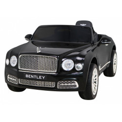 Masinuta electrica Bentley Mulsanne, 2 motoare, roti spuma EVA, negru