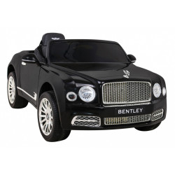 Masinuta electrica Bentley Mulsanne, 2 motoare, roti spuma EVA, negru
