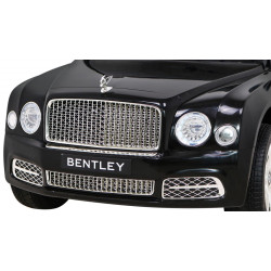 Masinuta electrica Bentley Mulsanne, 2 motoare, roti spuma EVA, negru